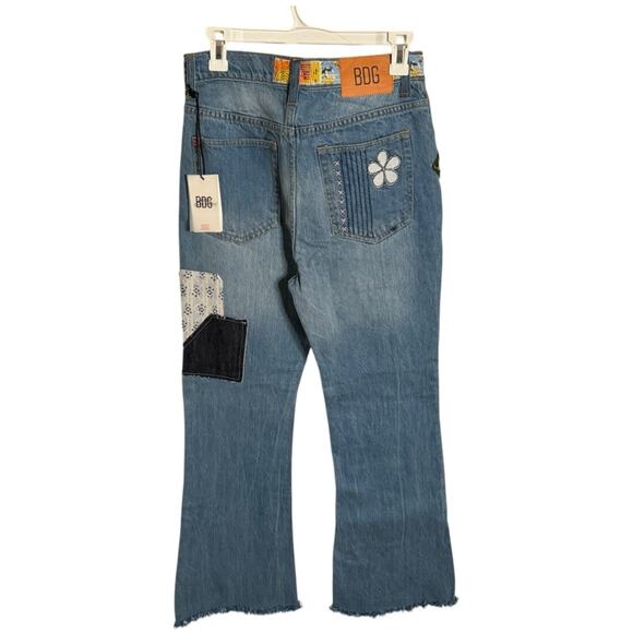 BDG Urban Outfitters Patchwork High Waisted Flare Jeans 27 - Picture 5 of 13